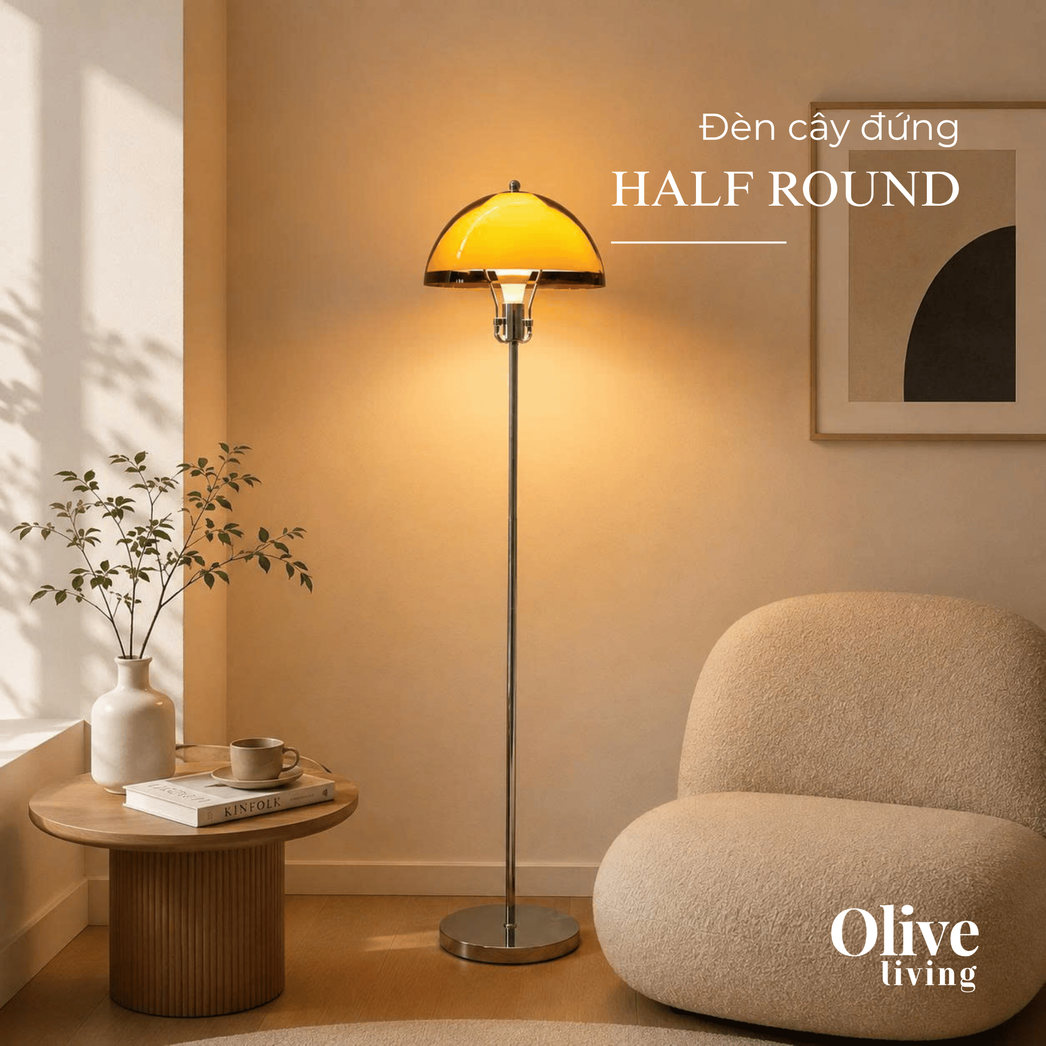 Đèn Cao Đứng HALF ROUND France - Điểm Nhấn Sang Trọng Cho Không Gian
