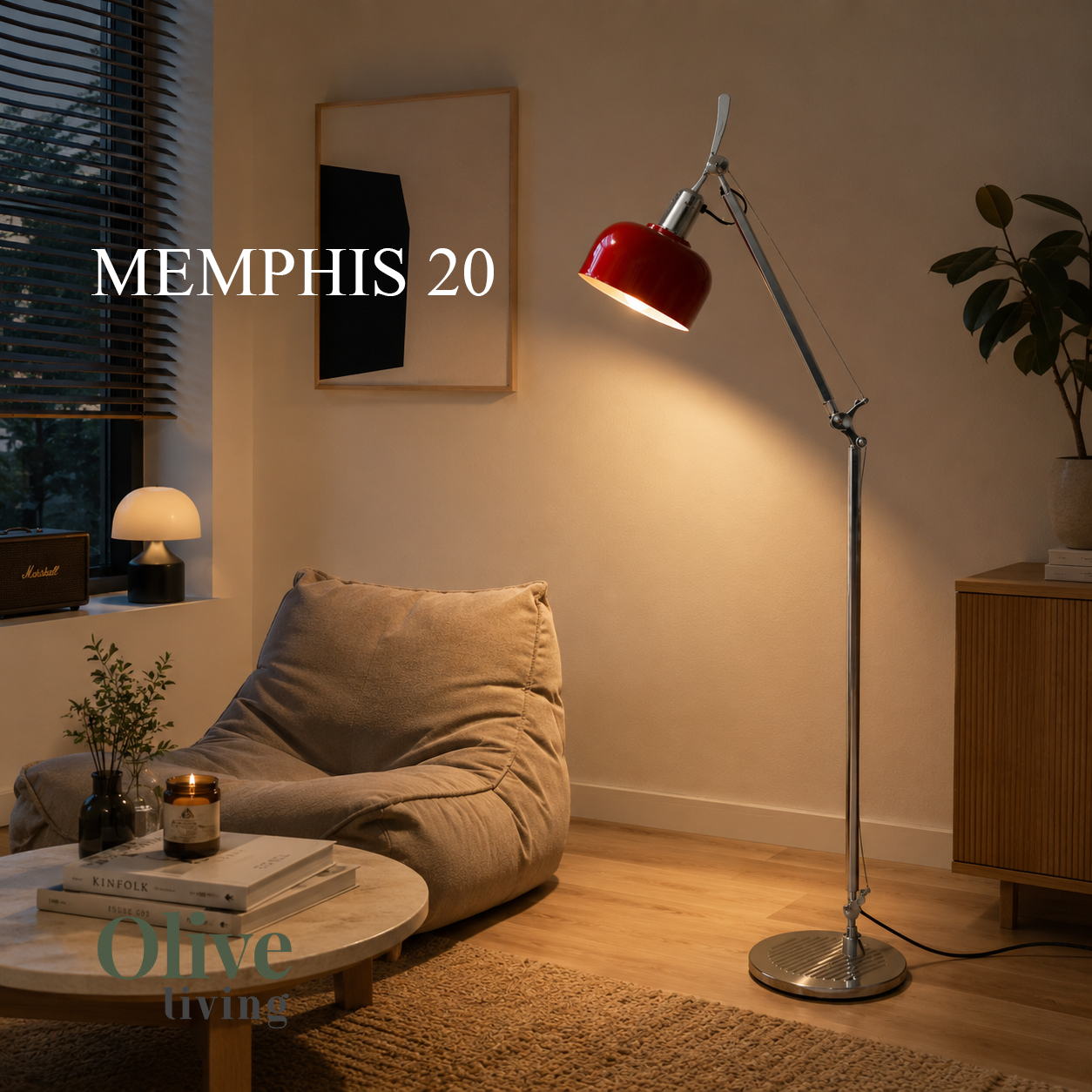 Đèn Cây Đứng MEMPHIS 20 – Điều Chỉnh Linh Hoạt